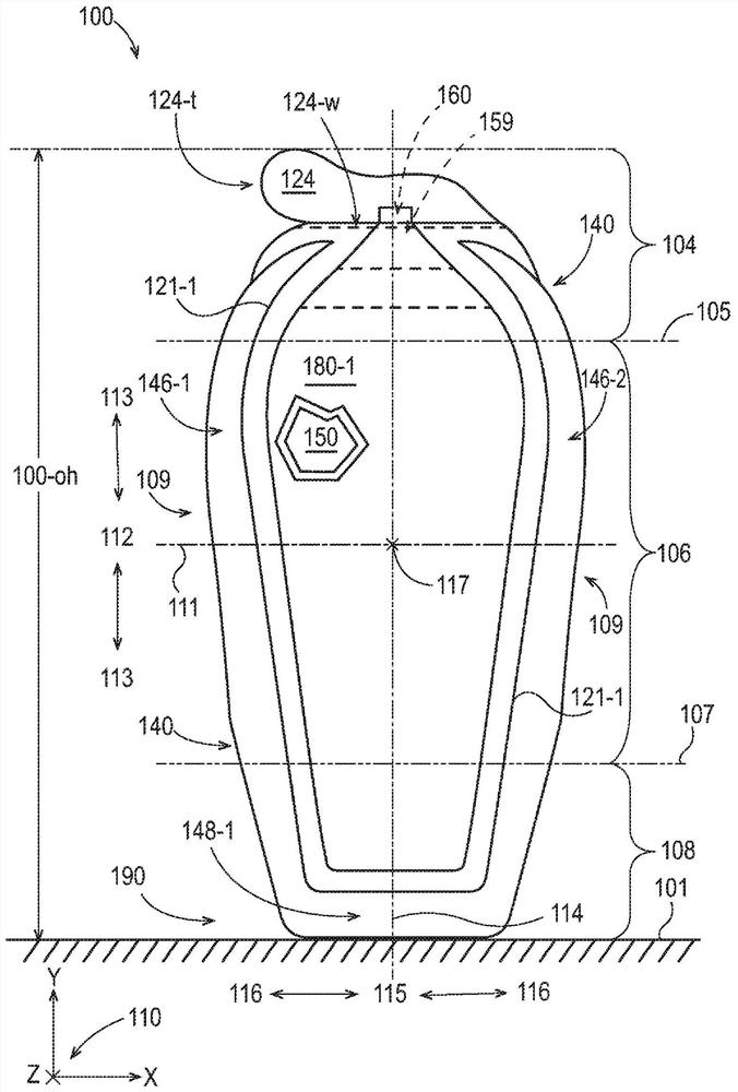 A flexible container with the graphics of a rigid container