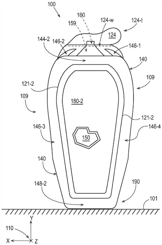 A flexible container with the graphics of a rigid container