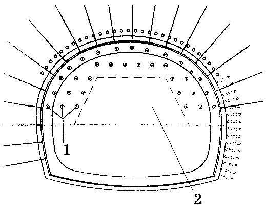 A construction method for strengthening the core soil and glass fiber anchor rods of shallow-buried collapsible loess tunnels