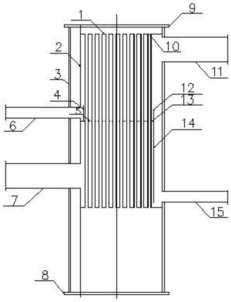 A new type of internal energy integrated rectification column system supporting device and method