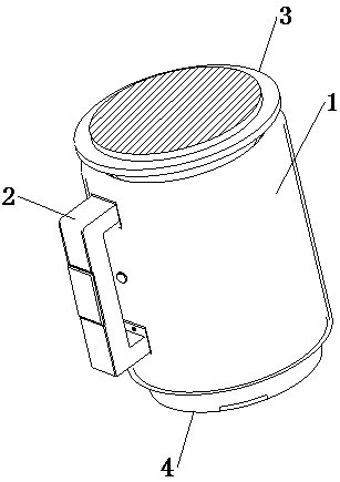 A shock-proof portable self-stirring cup