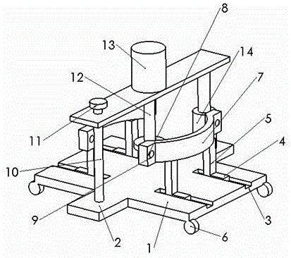 Device for stirring and smashing domestic animal fodder