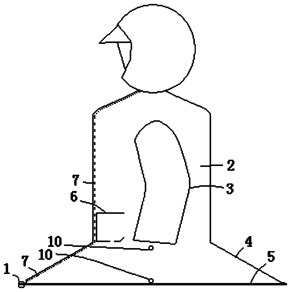 Wearable and storable support raincoat