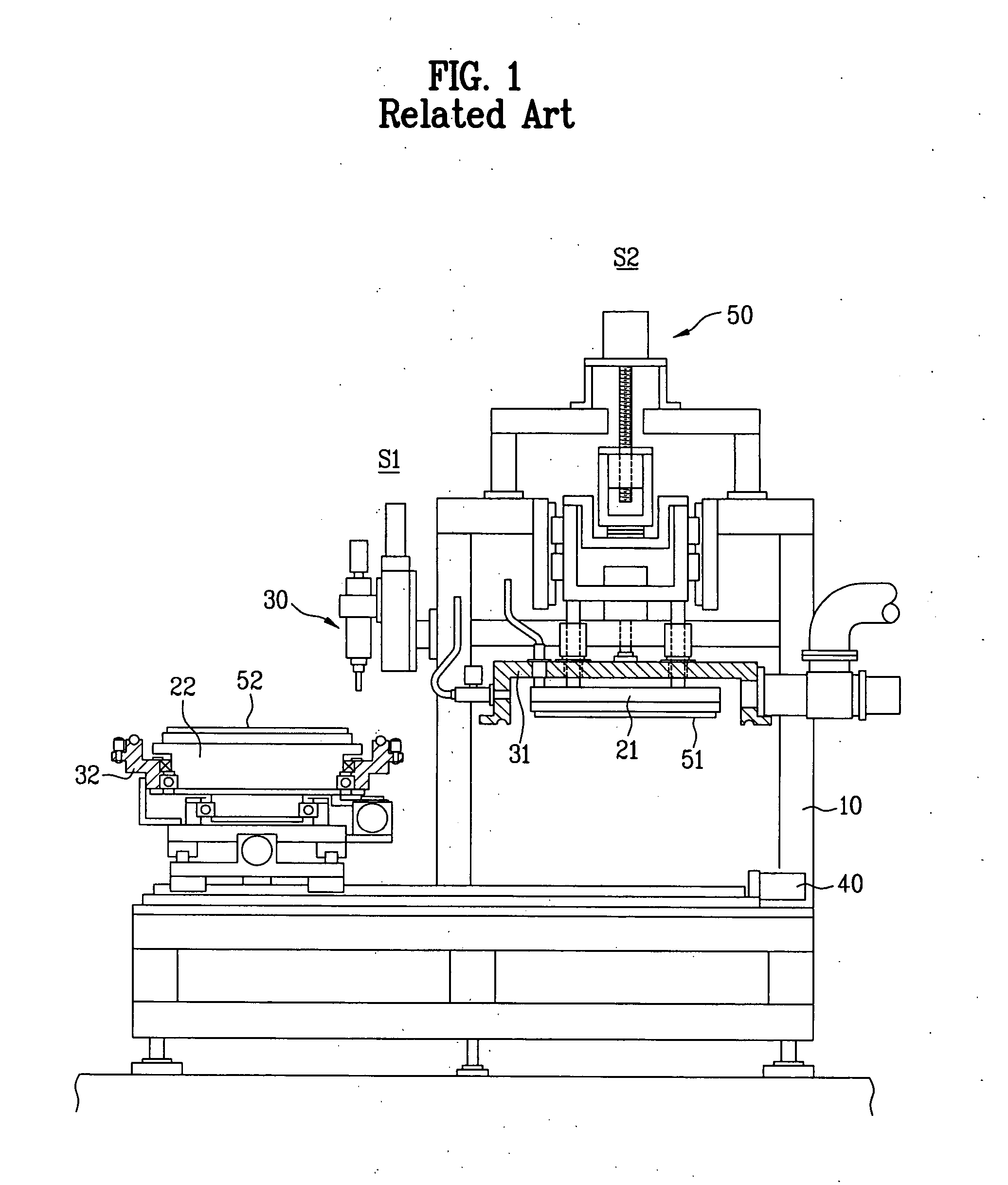 Substrate bonding apparatus for liquid crystal display device panel