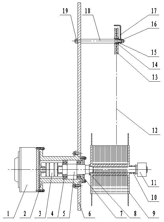 Variable tension adjustment and control device capable of being used for precision winding of optical fiber
