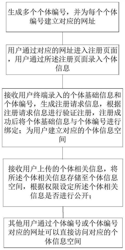 Individual information display method and system