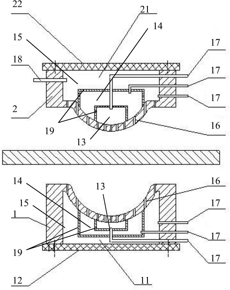 Underwear cup molding die and underwear molding method thereof