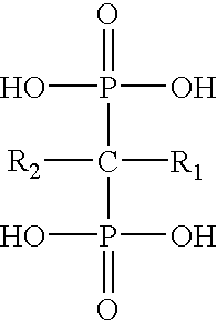 Uses of 1-amino-3-(N,N-dimethylamino)-propylidene-1,1-bisphosphonic acid