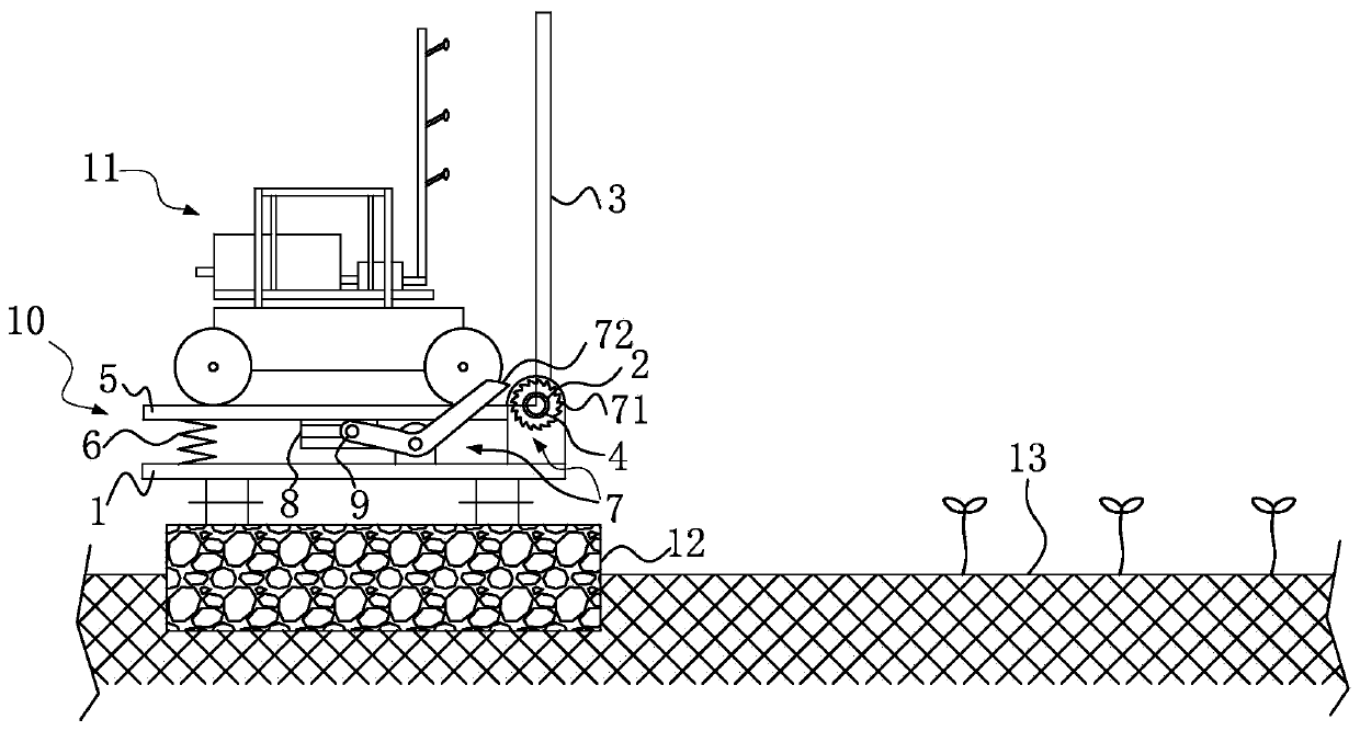 Vehicle with axle generator for greenhouse insecticide spraying machine