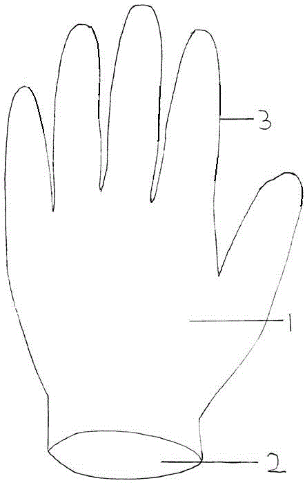 Glove type abrasive cloth