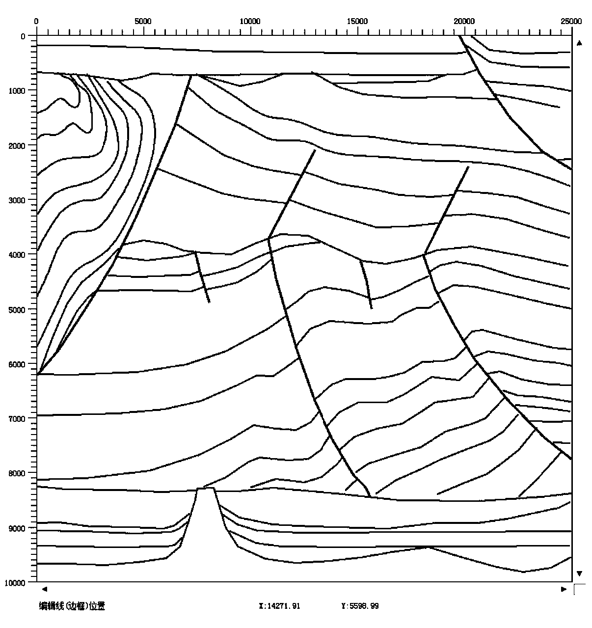 Method for intelligently reconstructing 2D geological sequence model