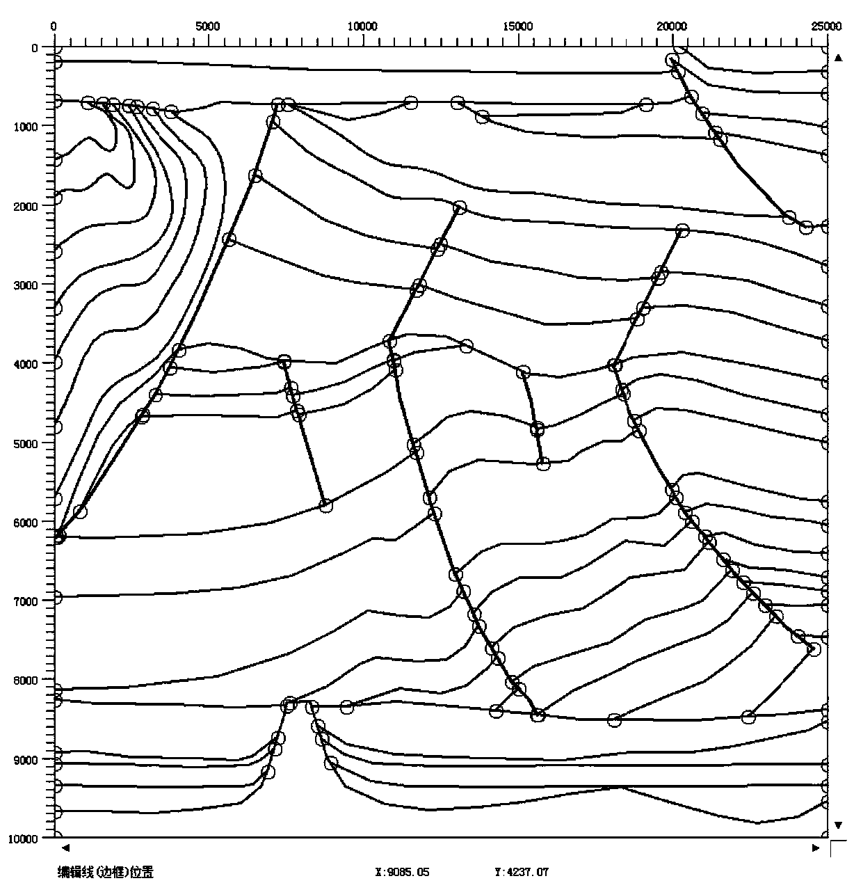 Method for intelligently reconstructing 2D geological sequence model