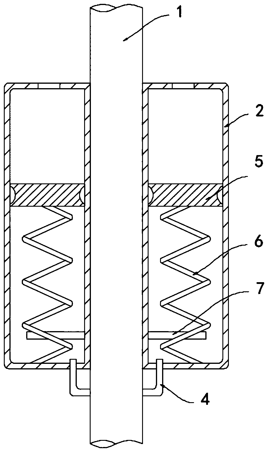 Self-regulating water pipe for household water heater