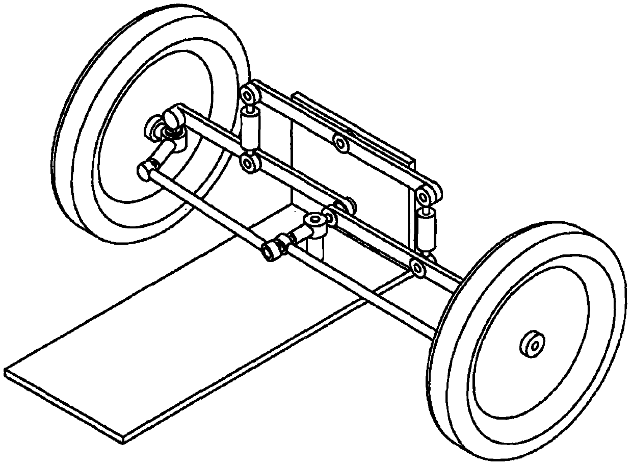 Vehicle body tilting mechanism and active tilting vehicle applying same