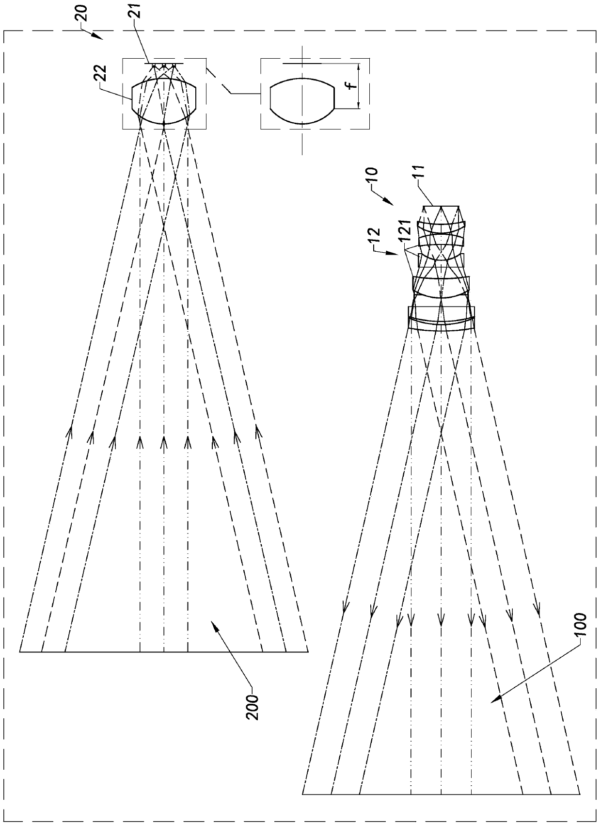 Laser radar device and receiving module thereof