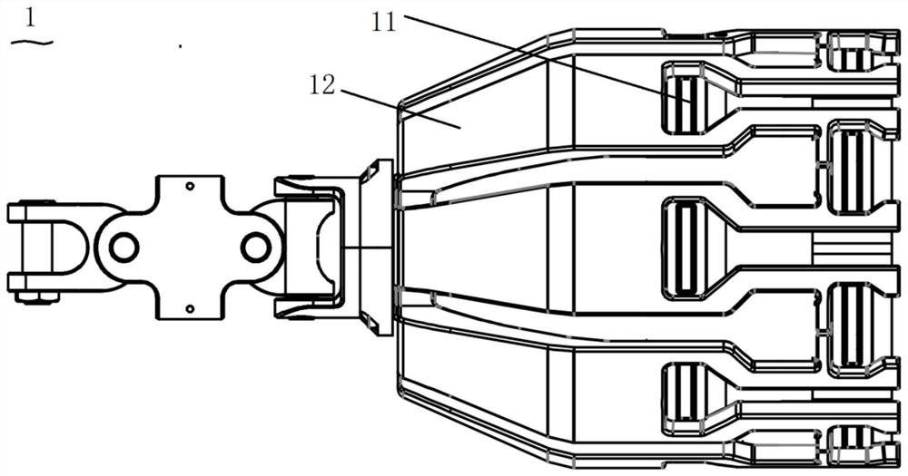 Piezoelectric ultrasonic detection probe section for oil pipeline and detector in pipeline