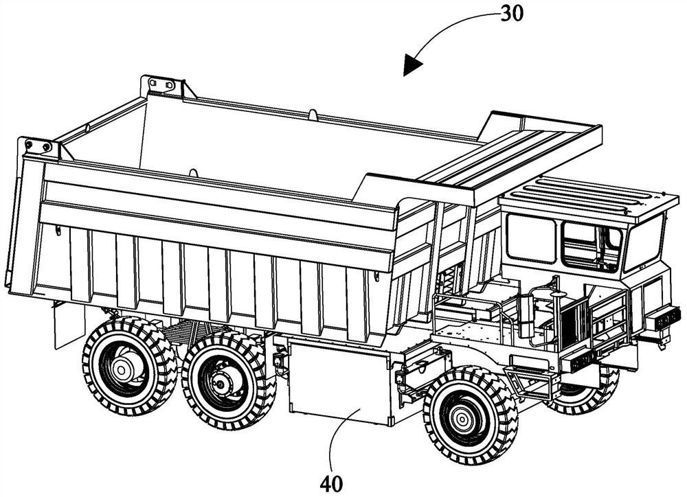 Heavy-load battery replacing robot, battery replacing method and battery replacing system