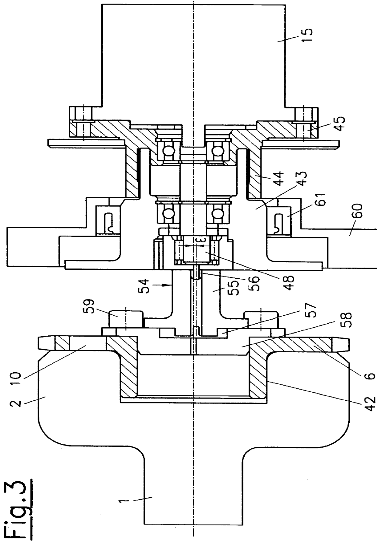 Device for adjusting the phase angle of a camshaft of an internal combustion engine