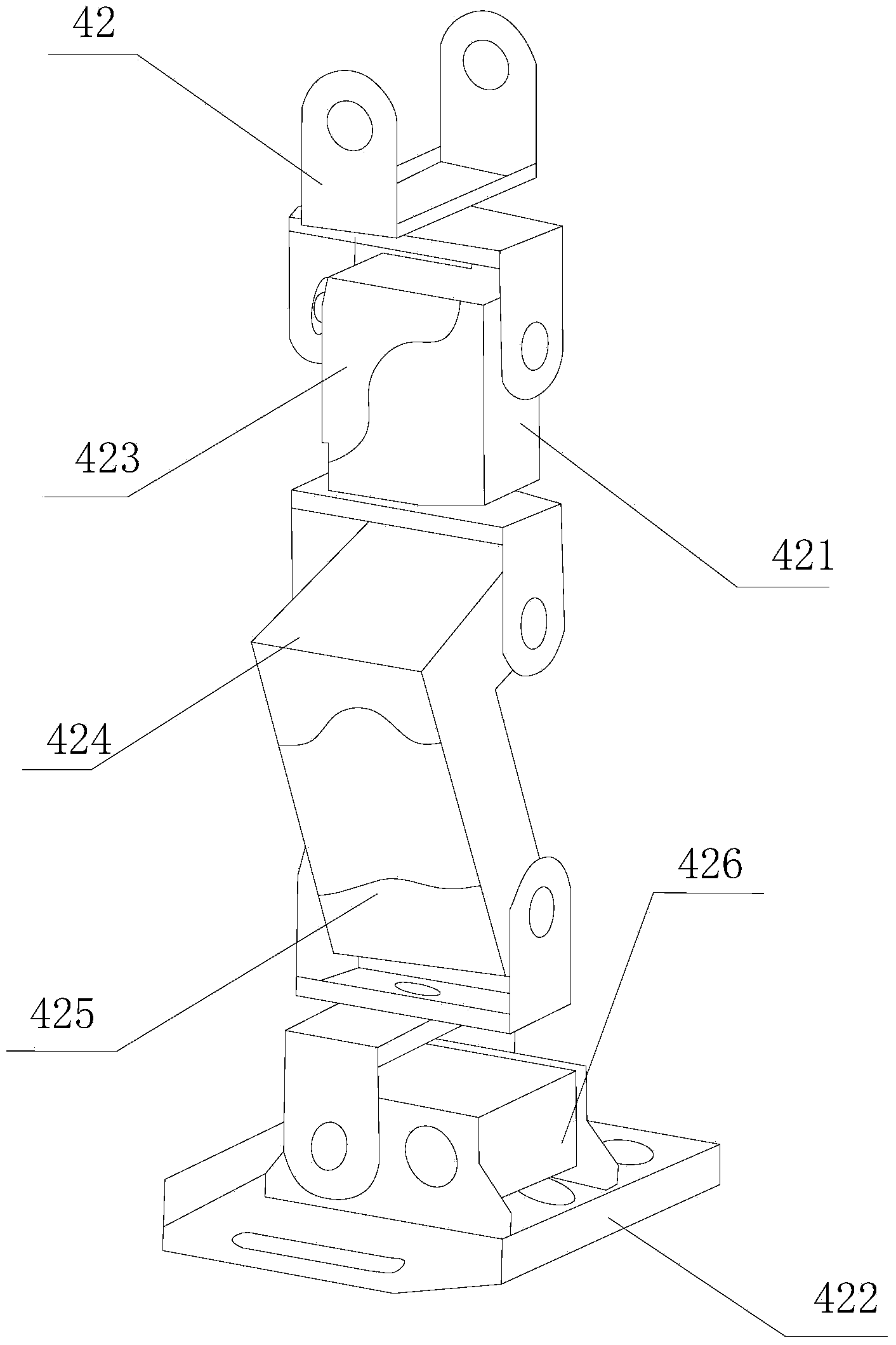 Compound staggered self-recognition stacked structure robot