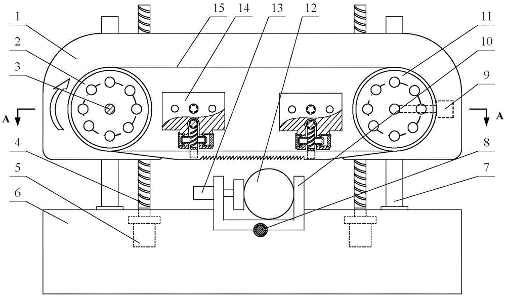 Numerical control band sawing machine with correction devices