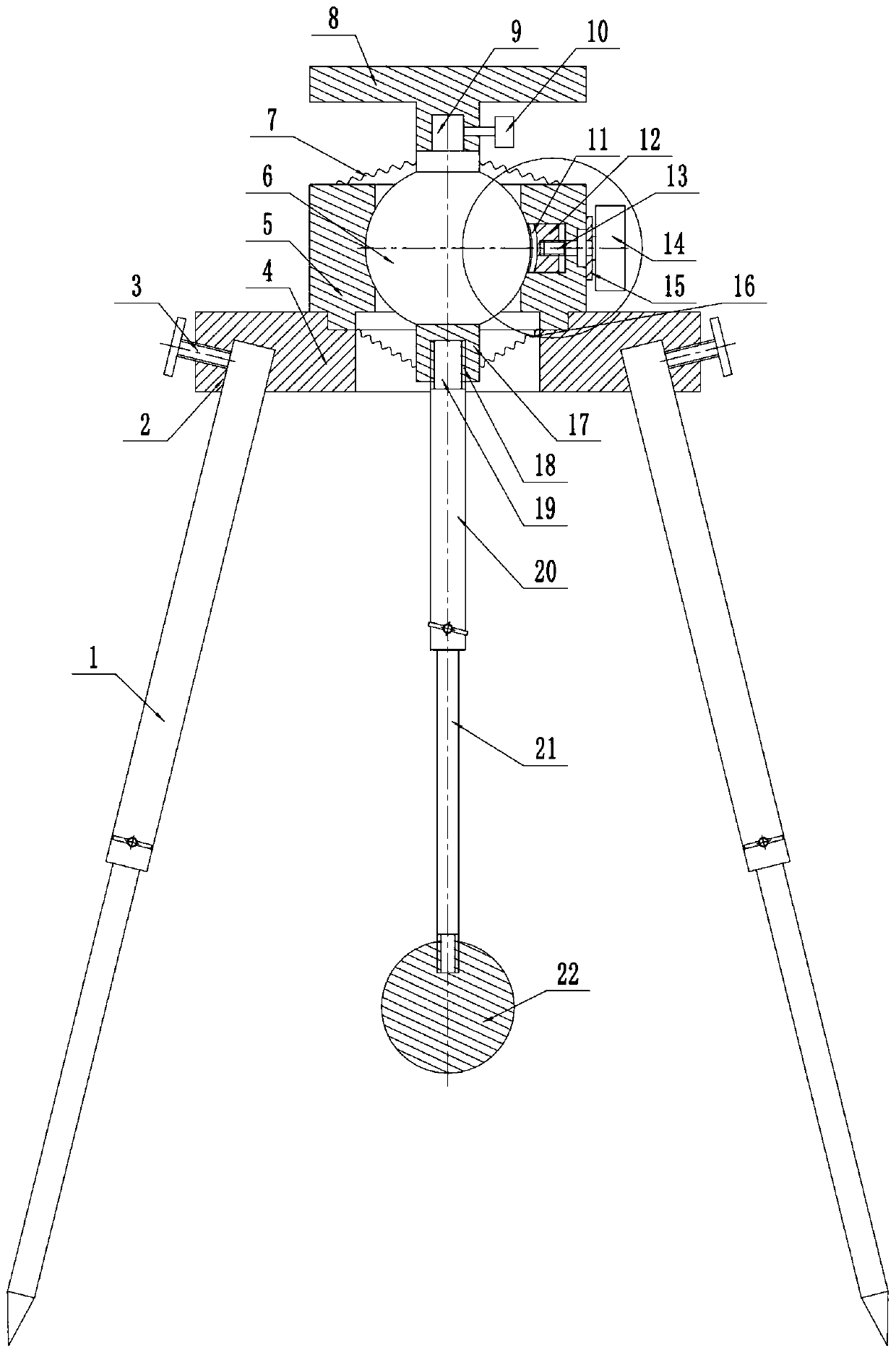 Computer surveying instrument for geological engineering construction
