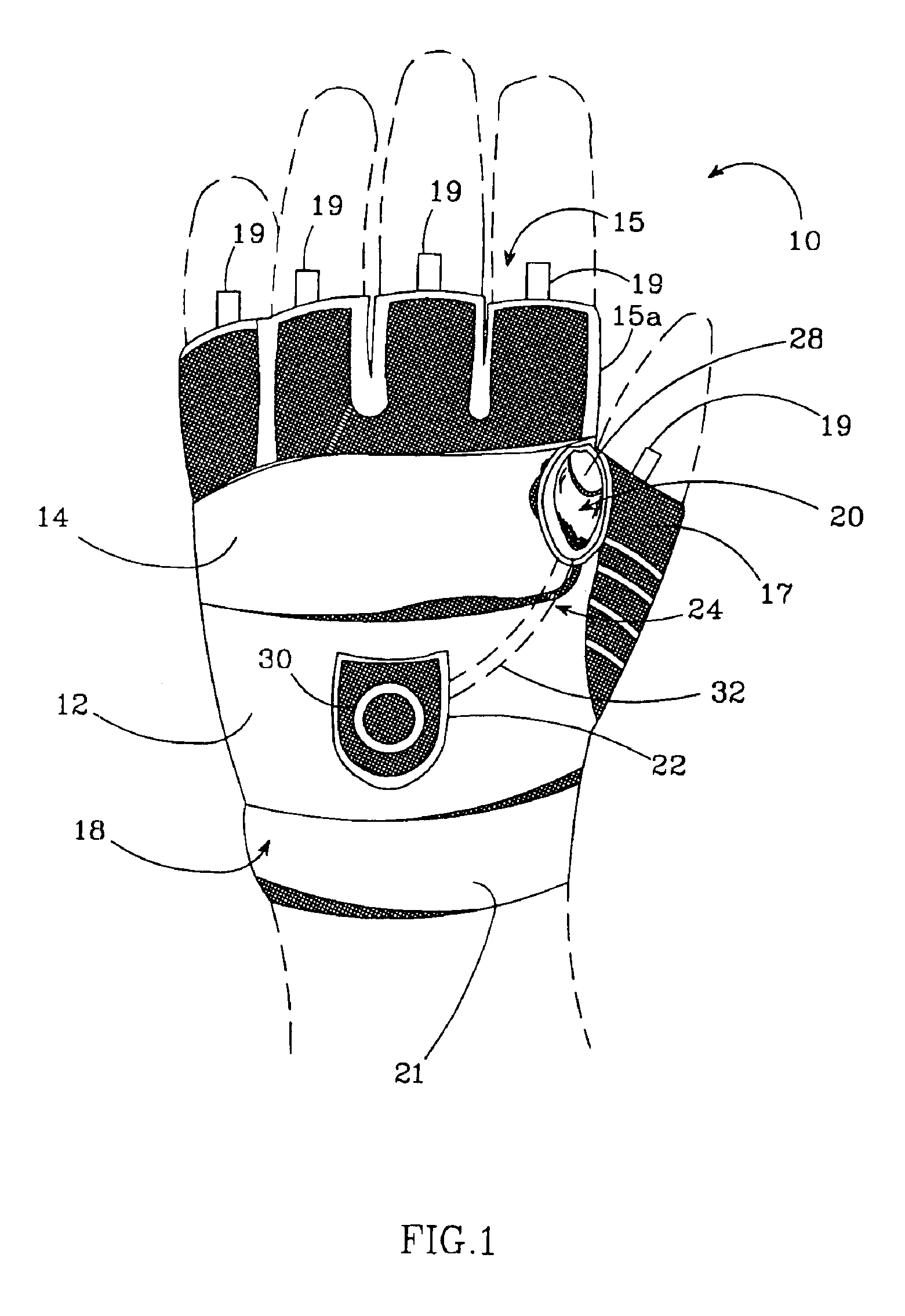 Glove with integrated light
