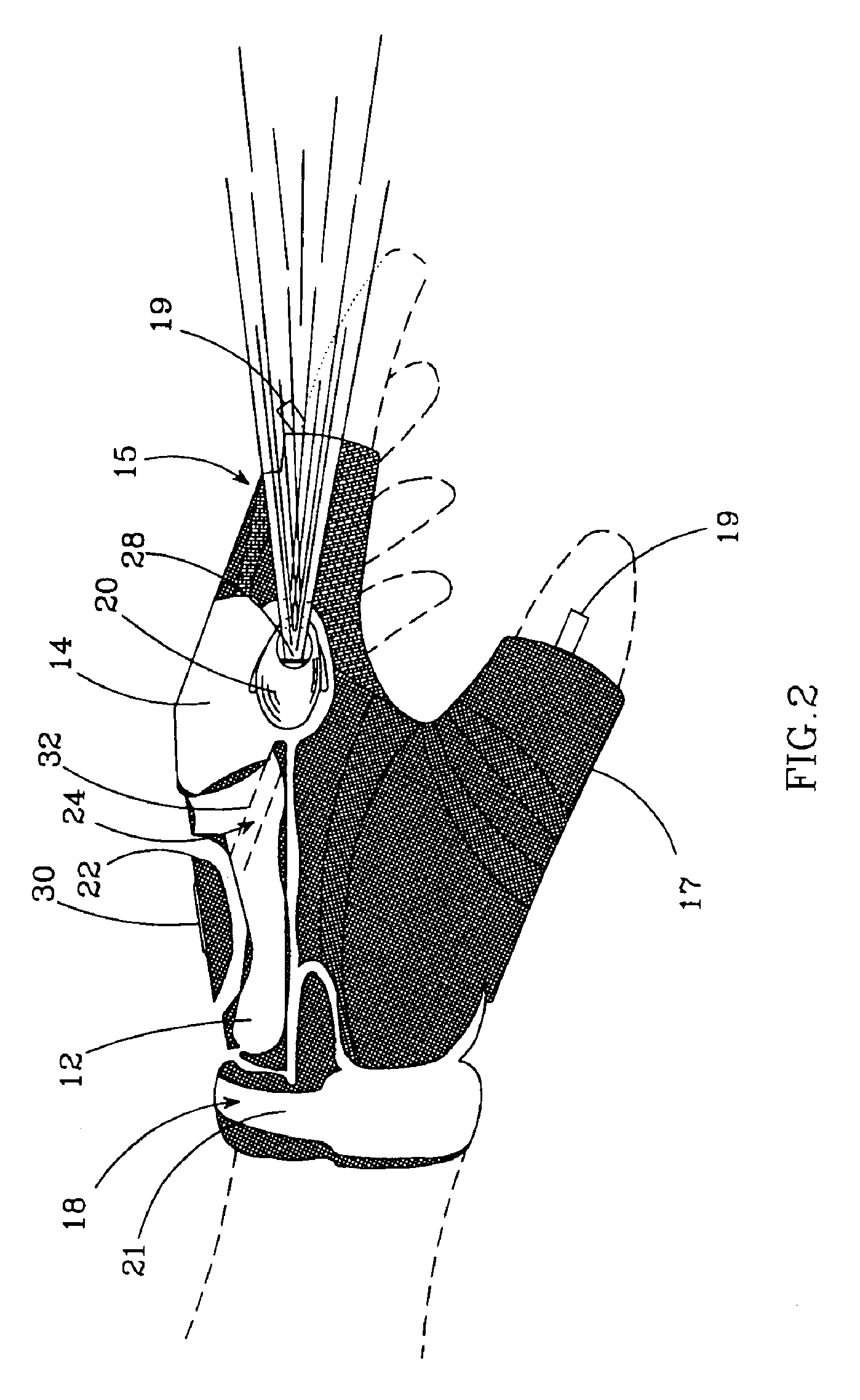 Glove with integrated light