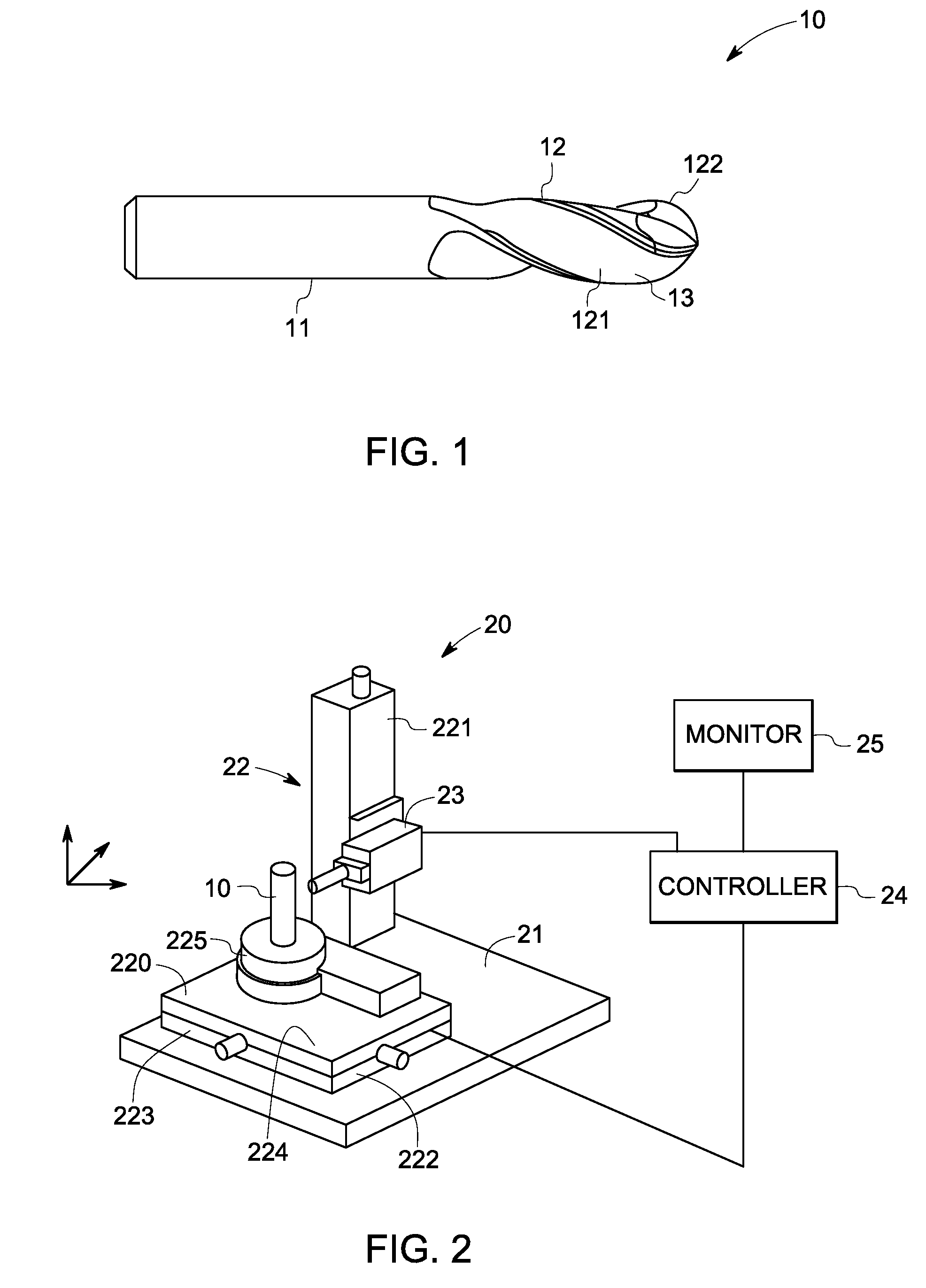 Method and system for parameter extraction of a cutting tool