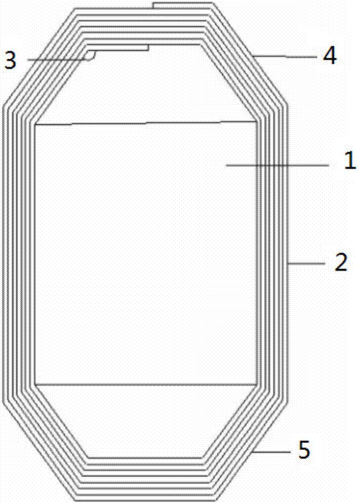 Continuously wound single-phase large iron core and manufacturing method thereof