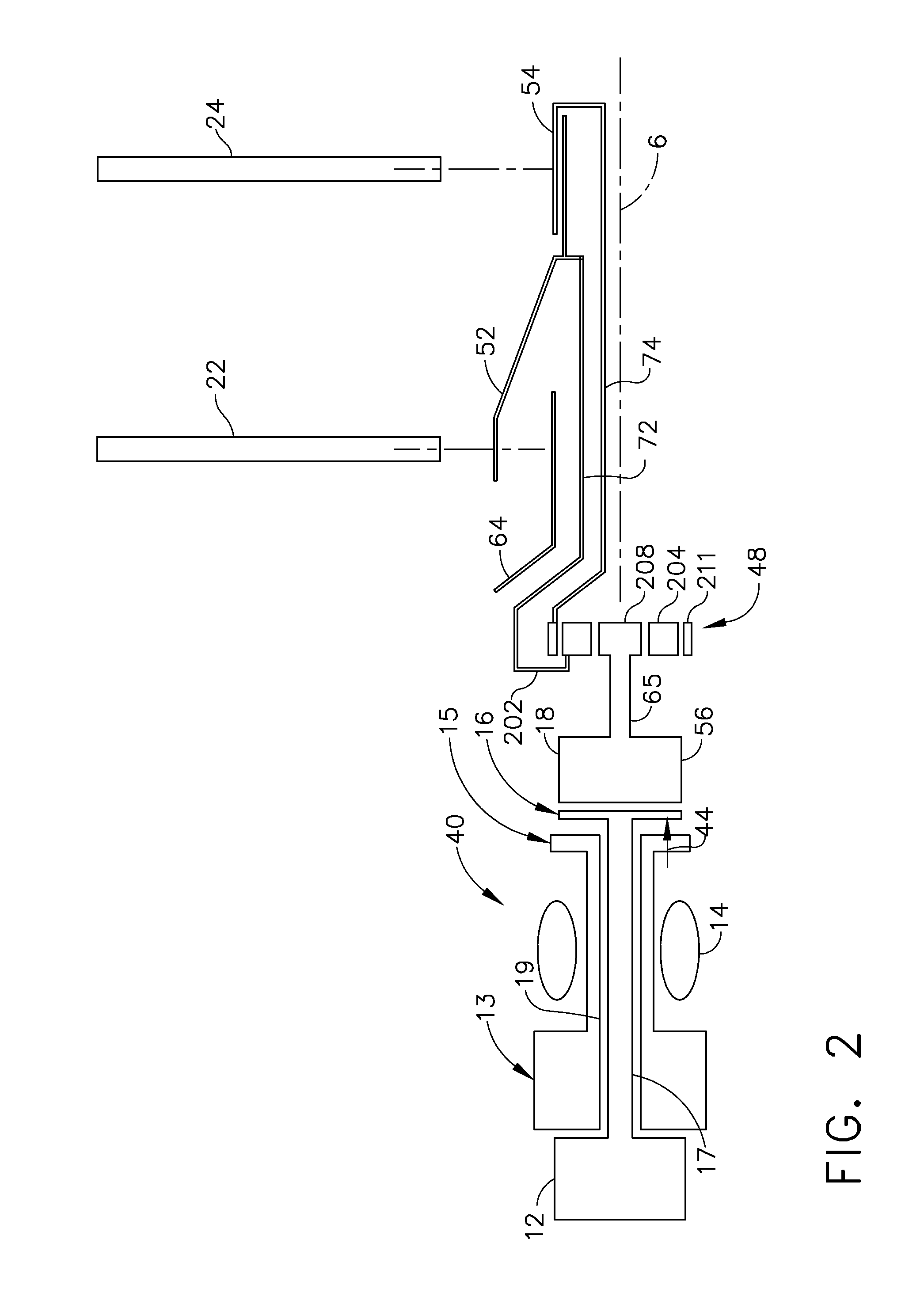 Hydraulic system for fan pitch change actuation of counter-rotating propellers