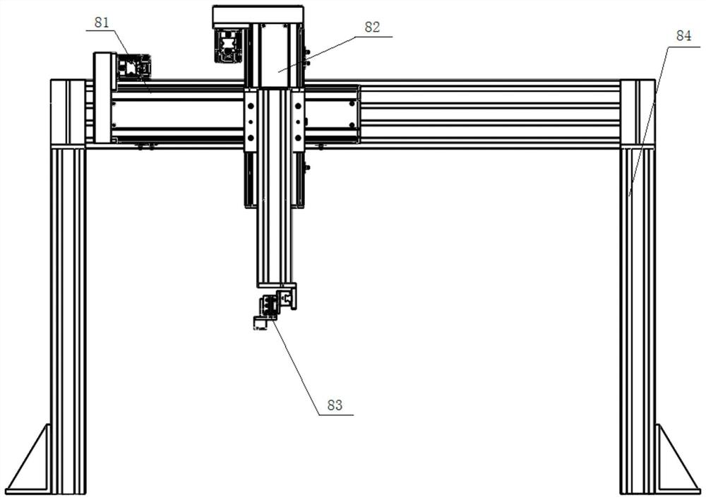 Automatic labeling equipment for plugging explosion propagation hole of perforating cartridge case shell