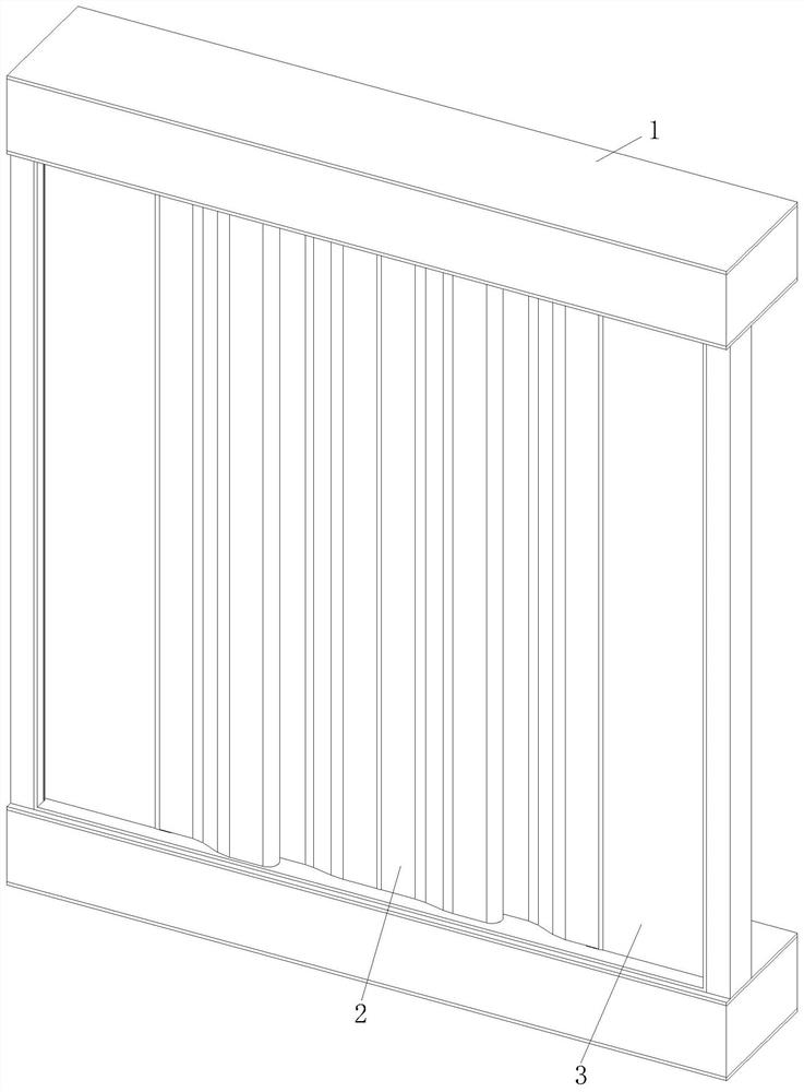 A blade buckle type smoke exhaust fire damper