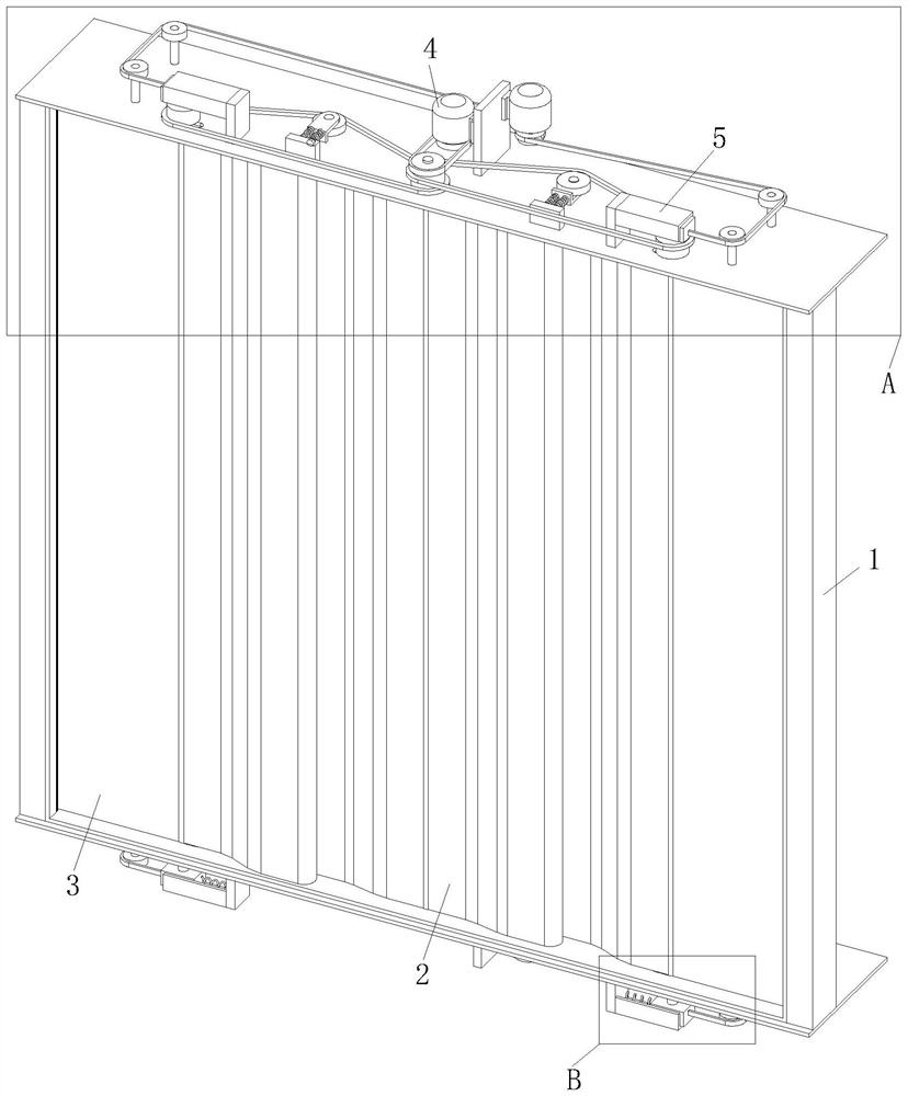 A blade buckle type smoke exhaust fire damper