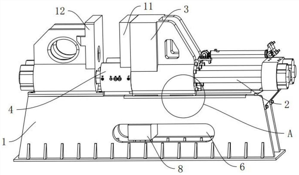 Die clamping mechanism of die-casting machine and die-casting machine