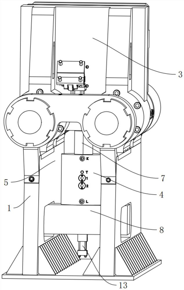 Die clamping mechanism of die-casting machine and die-casting machine