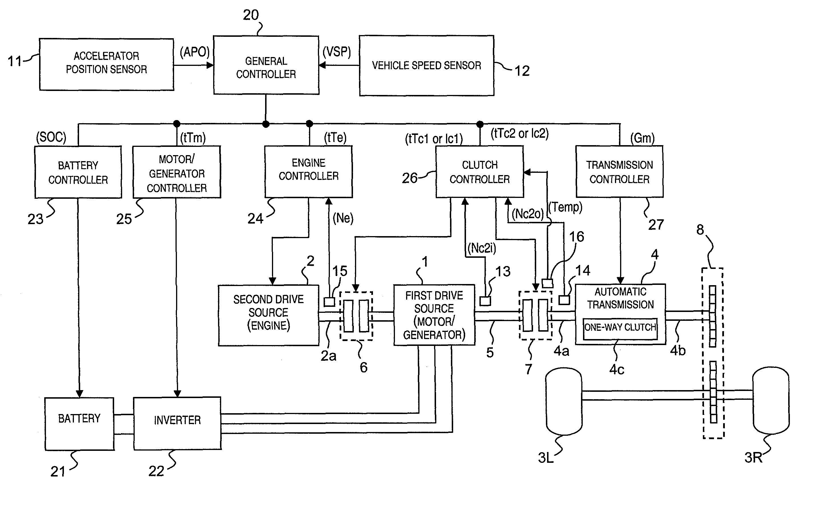 Hybrid vehicle control apparatus