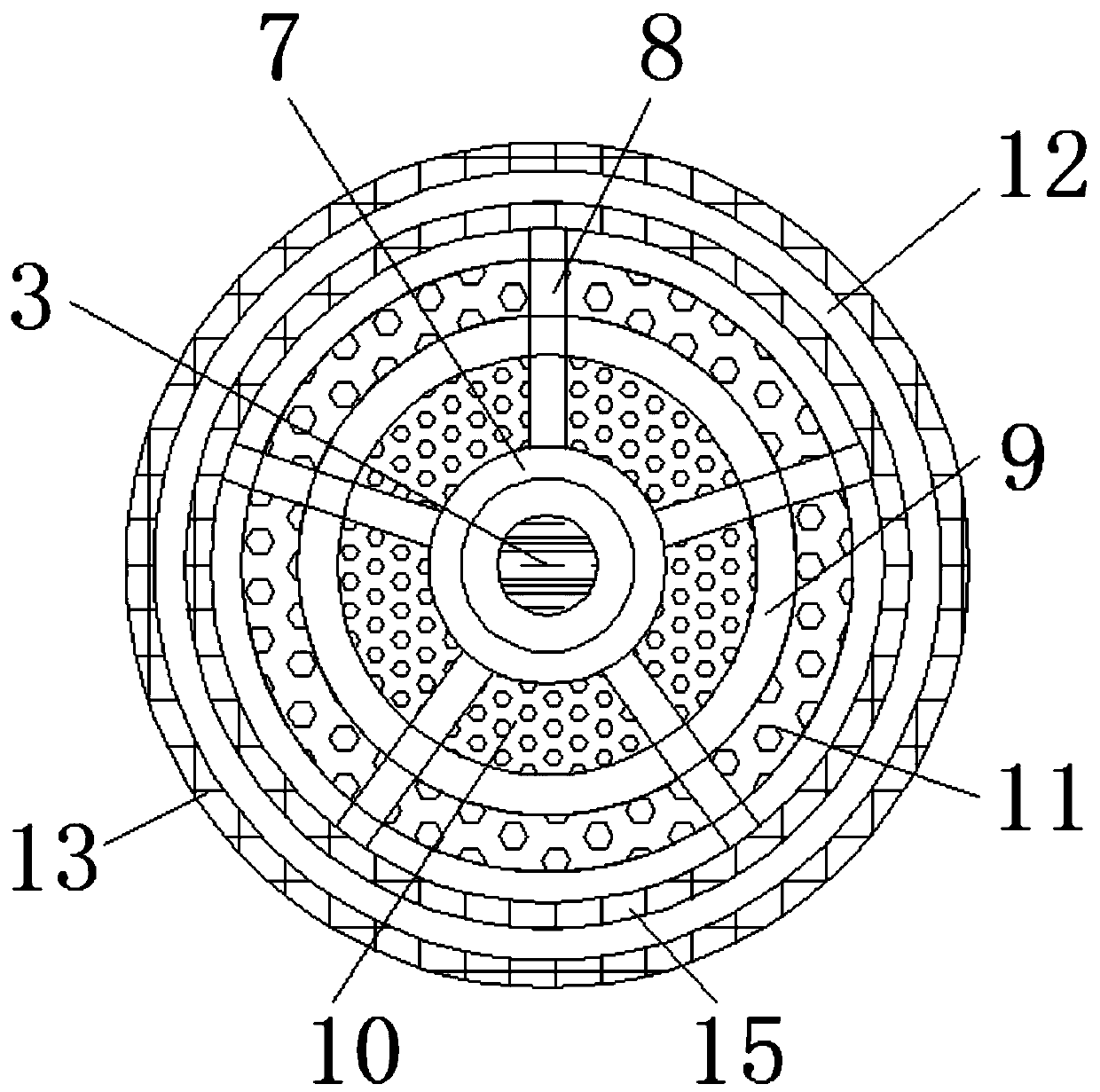 Multi-stage screening device for grain