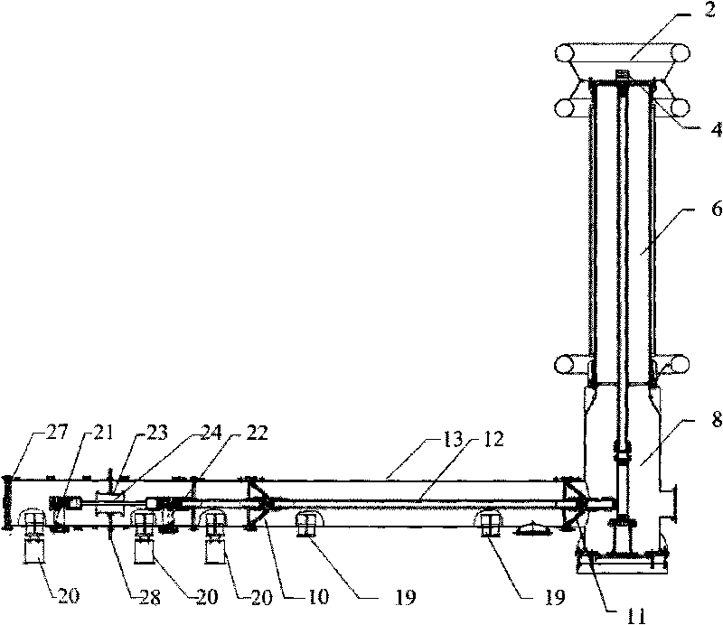 Experiment device used for extra-high voltage alternating current-direct current gas insulated metal enclosed transmission line
