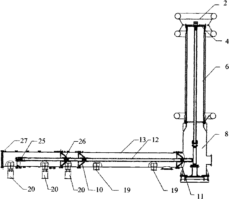 Experiment device used for extra-high voltage alternating current-direct current gas insulated metal enclosed transmission line