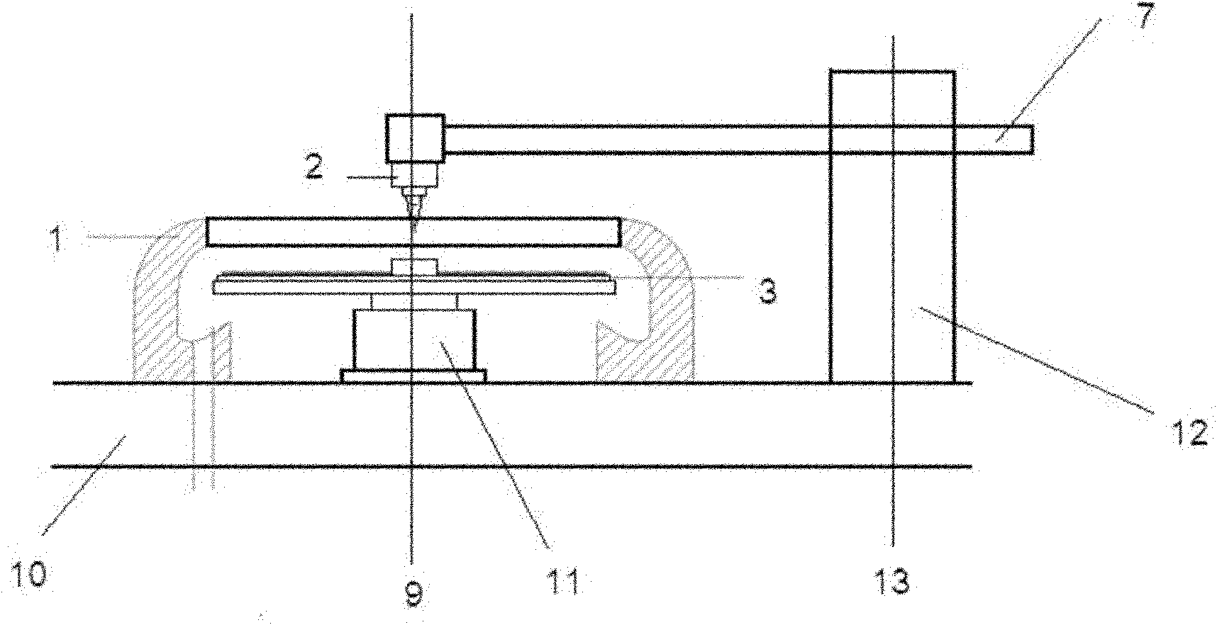 Dye spin-coating apparatus for DVDR optical discs
