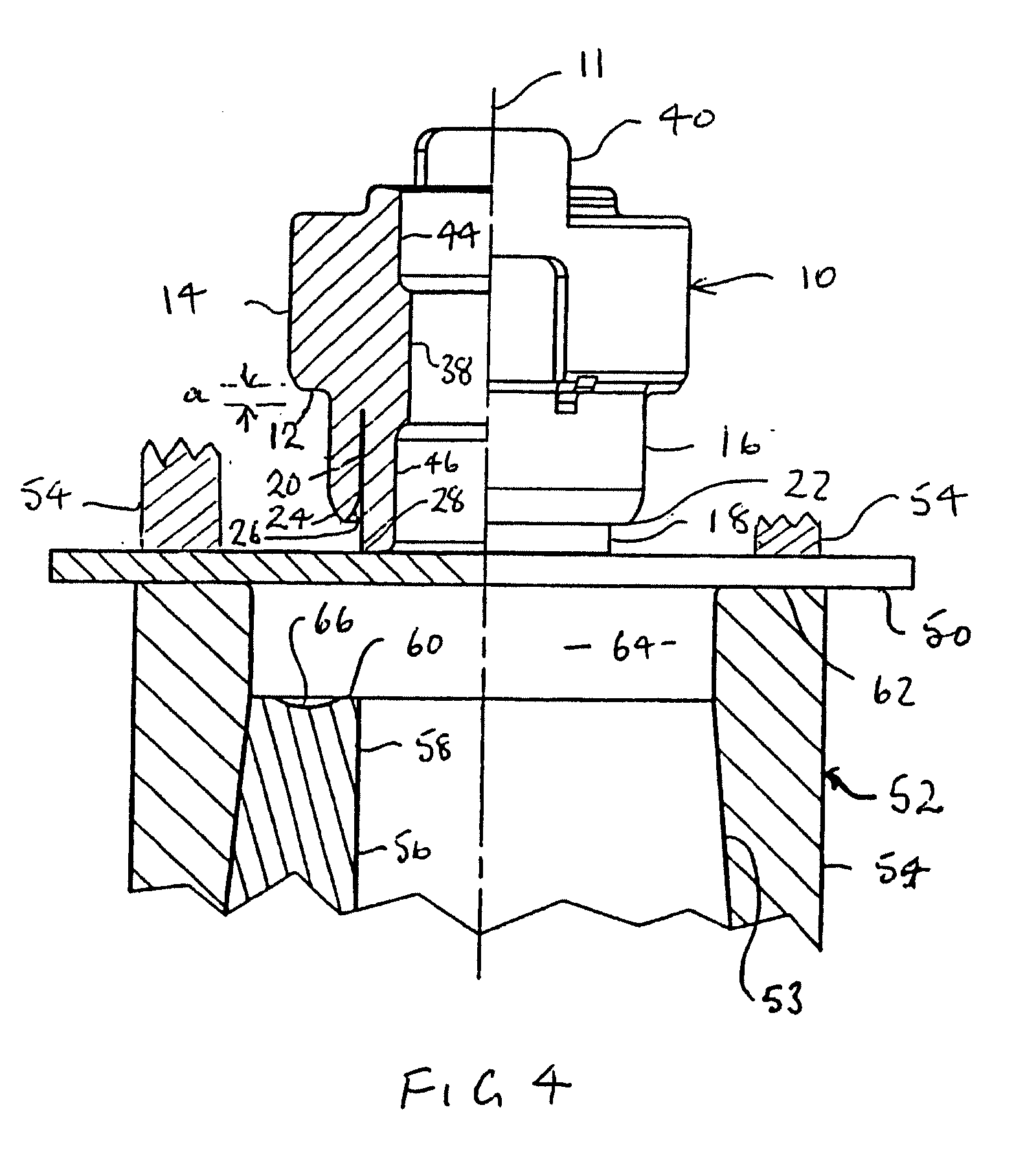 Method for cheating an electrically conductive connection between an electric terminal device such as a cable shoe and a sheet metal part, fastener element and component assembly