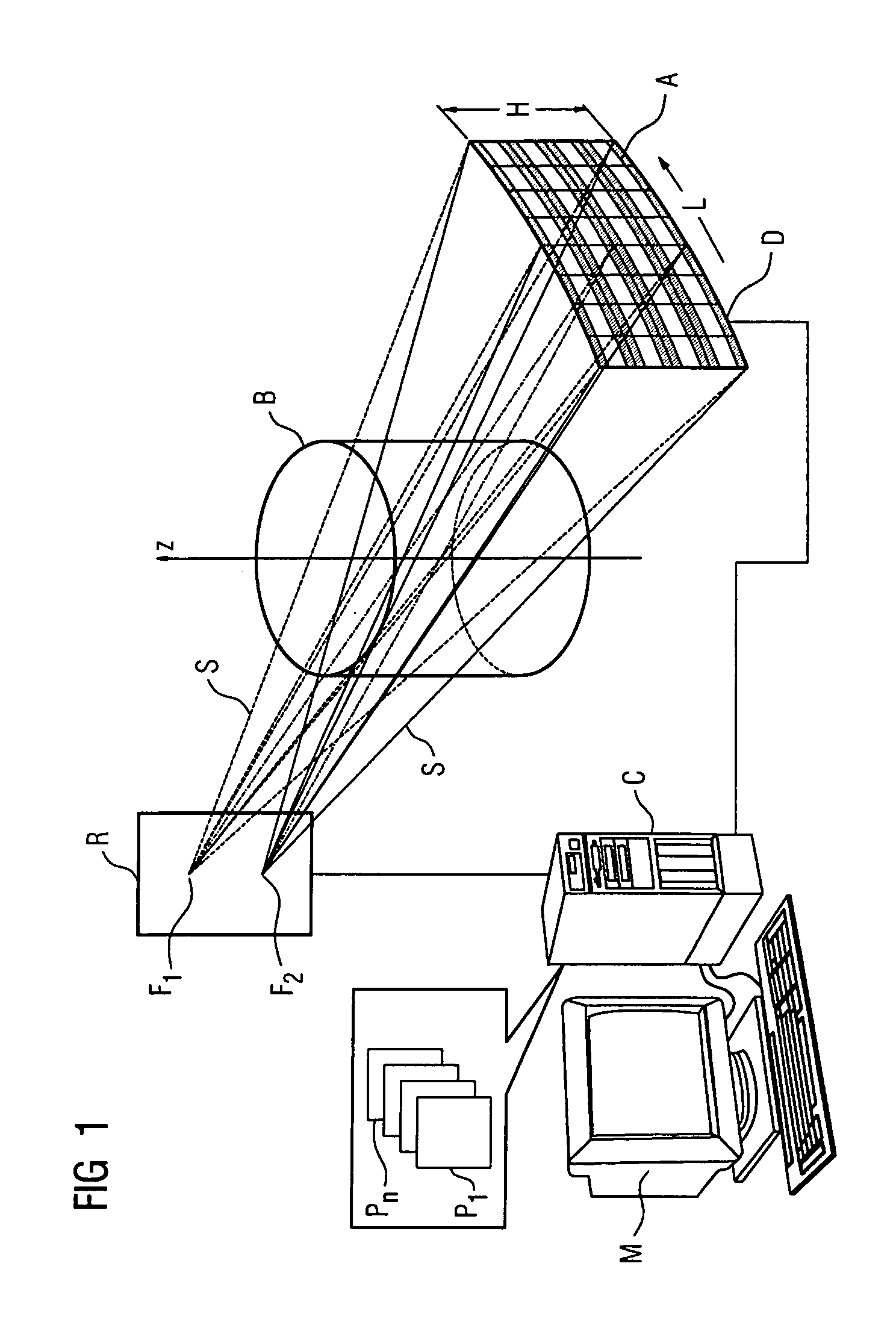 Computed tomography unit having an aperture stop