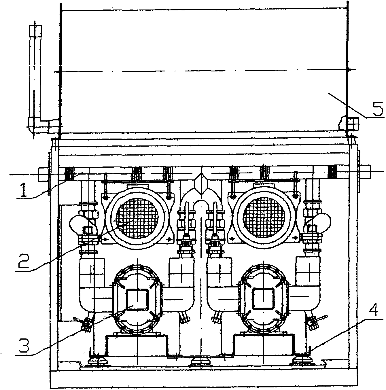 Novel subway pollutant discharge vacuum machine set integration