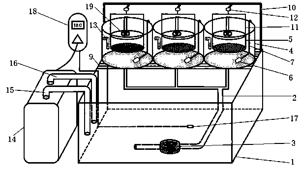 Hatching device of adhesive sinking fish eggs and use method of hatching device