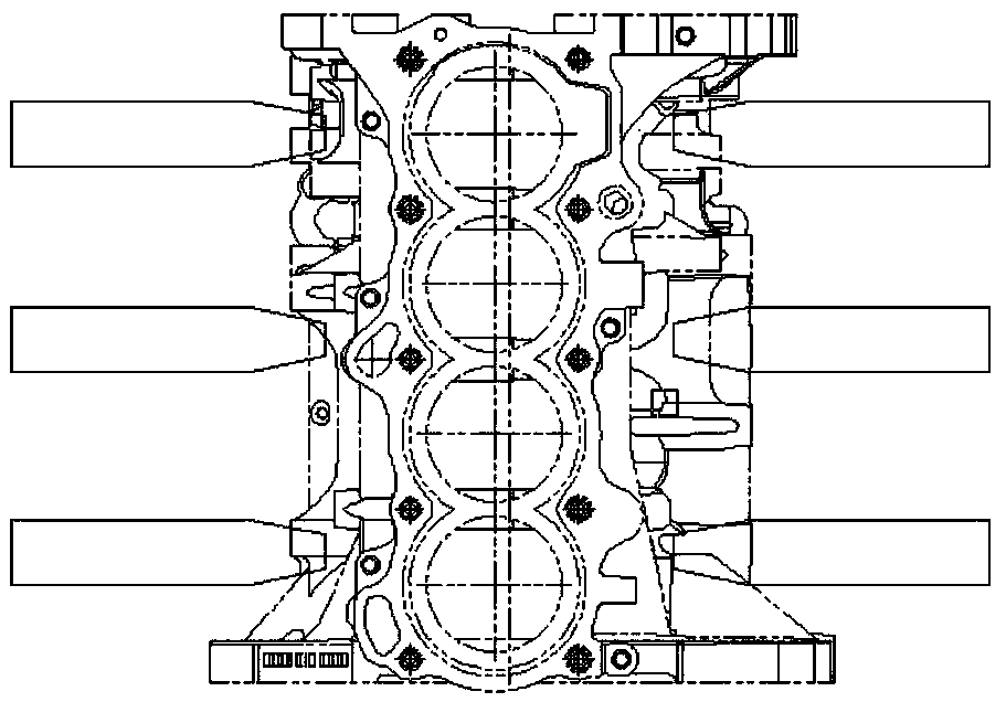 A method for optimizing the clamping method of engine cylinder block and cylinder head