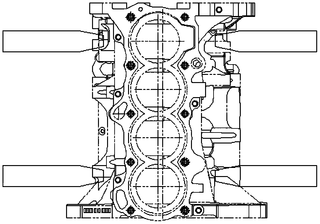 A method for optimizing the clamping method of engine cylinder block and cylinder head