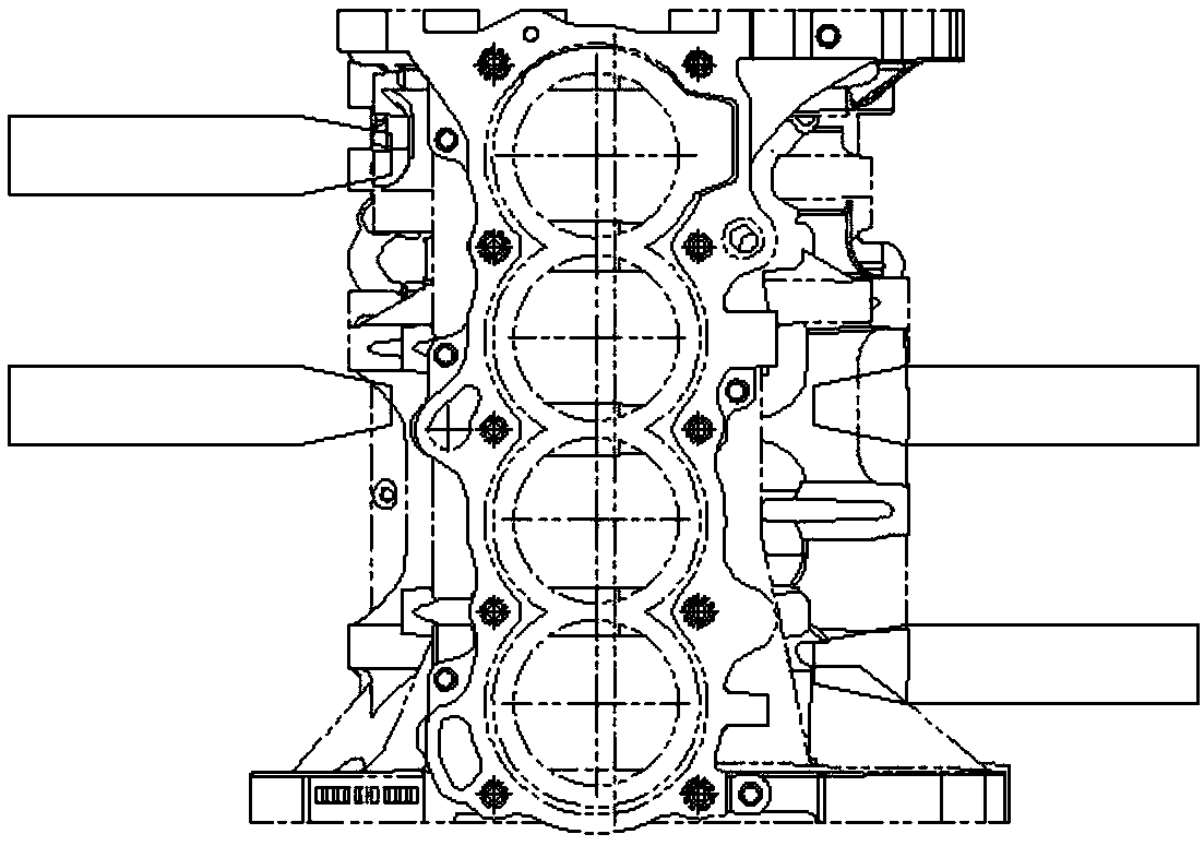 A method for optimizing the clamping method of engine cylinder block and cylinder head