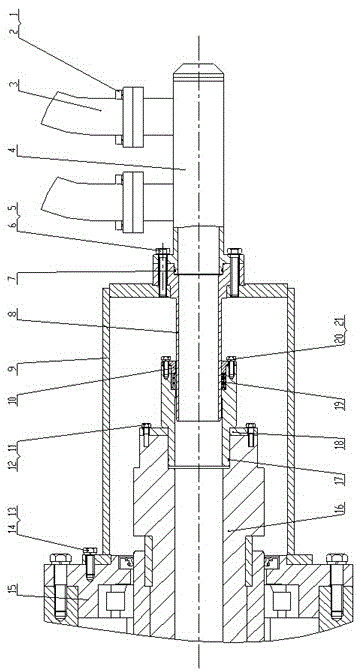 A power head structure for horizontal directional drilling rig