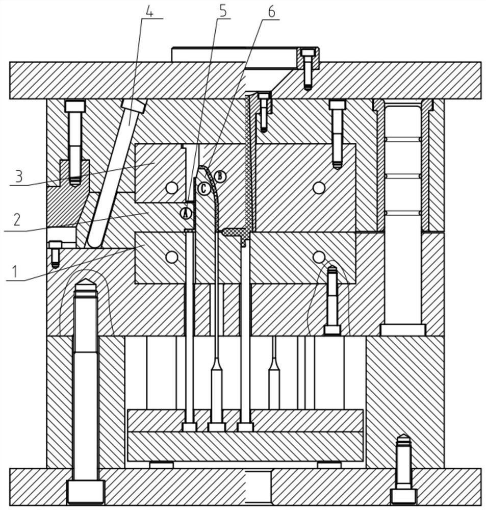 System for controlling temperature of plastic part by injection mold