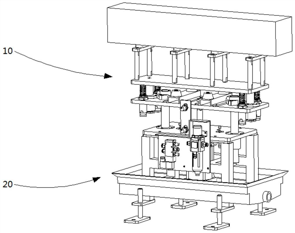 Jacking buffer device capable of automatically regulating